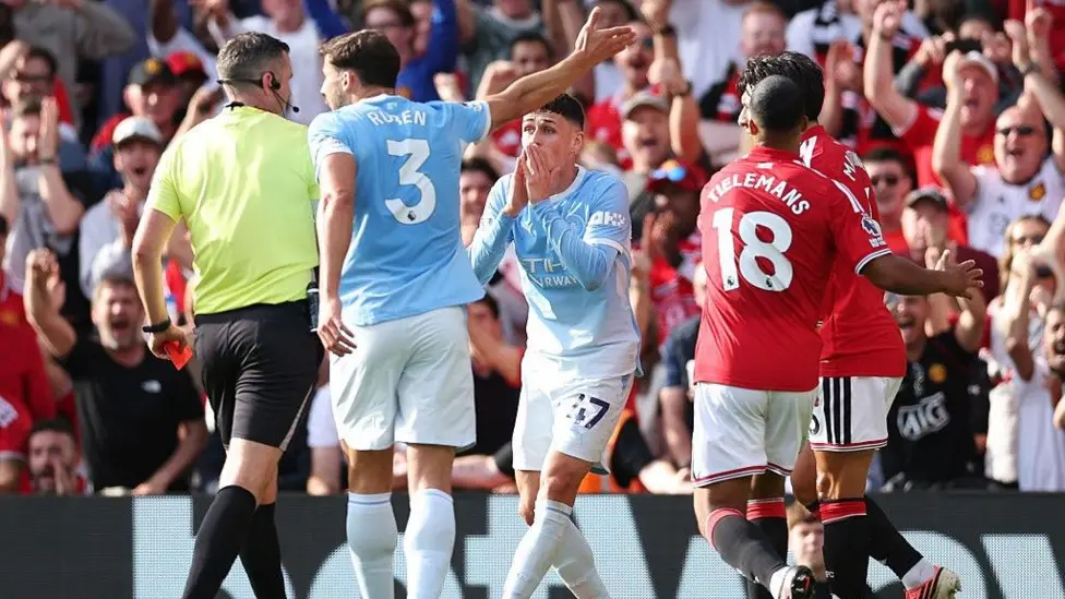 Foden sees red as Mainoo impresses – Manchester derby ratings