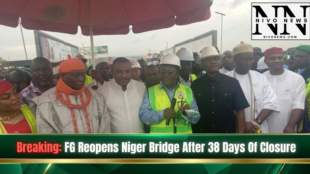 Breaking: FG Reopens Niger Bridge After 38 Days Of Closure.
